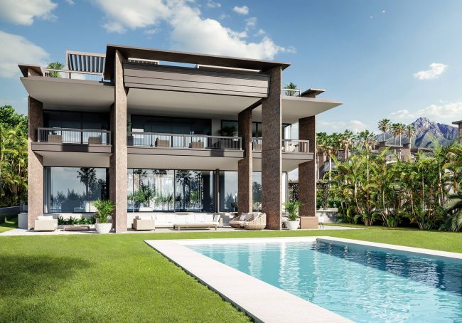 Eine der luxuriösesten Neuentwicklungen, die nur wenige Gehminuten vom berühmten Hafen von Puerto Banús in Marbella entfernt gebaut wird.