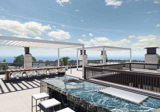 En av de mest luksuriøse nye utbyggingene som bygges innen gangavstand fra den berømte havnen i Puerto Banús i Marbella.