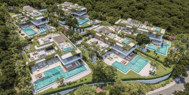 Exklusive Entwicklung von fünf Luxusvillen im begehrten Camojan Bereich der Goldenen Meile von Marbella