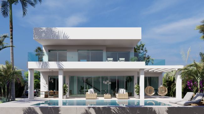 Neubau Villa auf der Strandseite von San Pedro de Alcántara