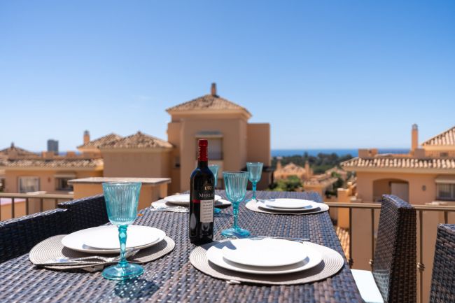 Luksuriøs Duplex Penthouse i Elviria med panorama 360° Terrasse og Prime Beliggenhet