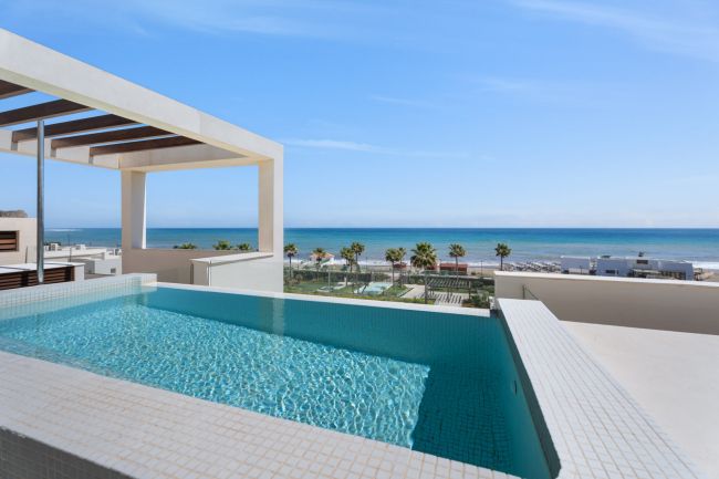 Exquisite Beachfront Duplex Penthouse in New Golden Mile, Estepona