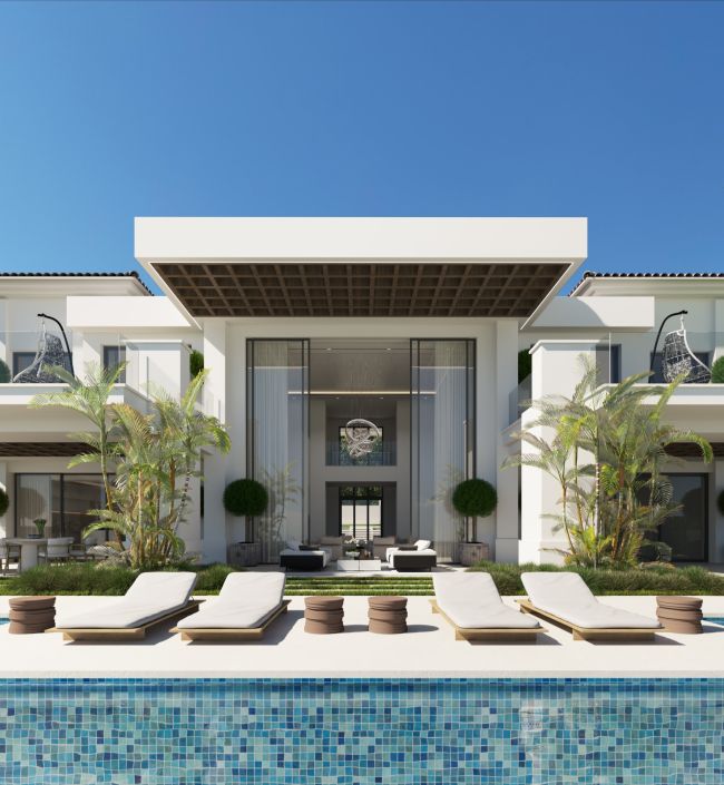 Exquisites neues Golf-Frontlinien-Villenprojekt in Los Flamingos, Benahavís