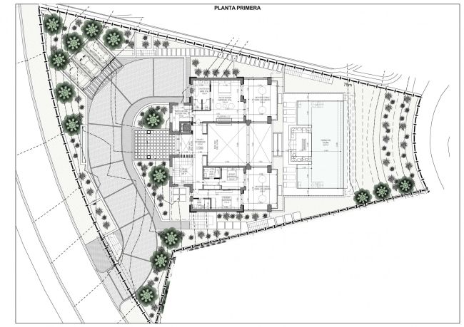 Eksklusivt nytt prosjekt med frontlinje golfvilla i Los Flamingos, Benahavis