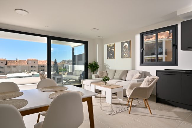 Luksuriøs leilighet med sjøutsikt i Benalmadena Costa