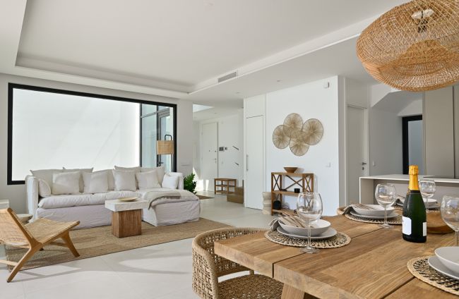 Moderne halvpart av tomannsbolig med privat basseng i Benalmadena Costa