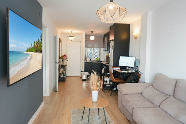 Bright south facing, recently renovated two bedroom apartment located in the beachside community of Artola Baja, Marbella