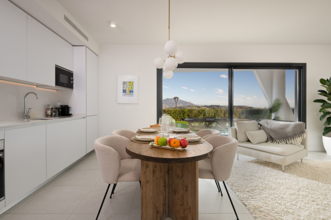 Elegant Ground-Floor Corner Apartment with Expansive Garden and Scenic Views