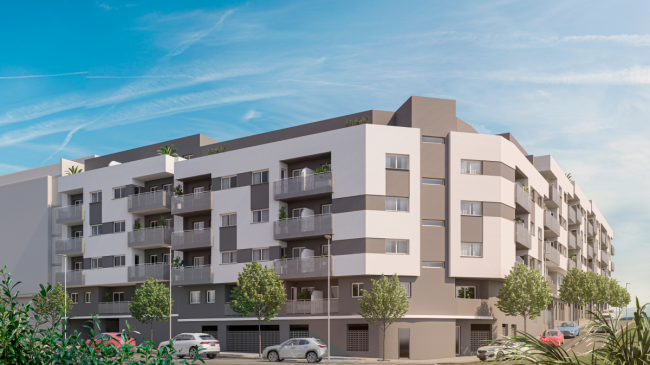 Development under construction only 800 meters to the beach