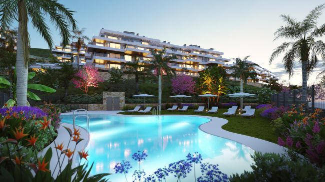 Spacious and elegant apartments close to golf course in Mijas