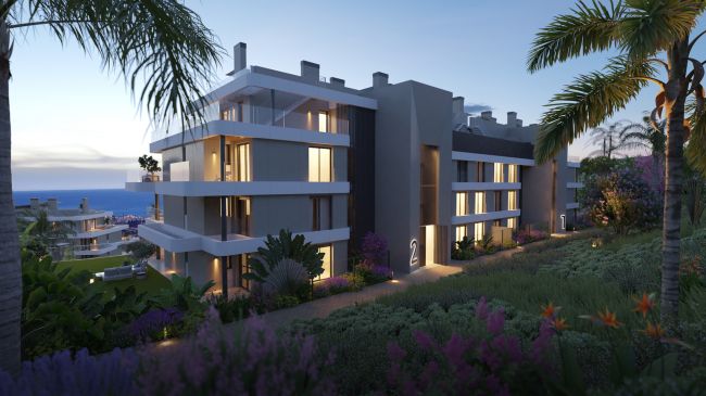 Spacious and elegant apartments close to golf course in Mijas