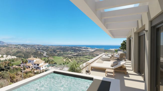 Spacious and elegant apartments close to golf course in Mijas