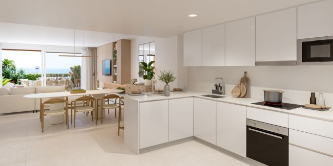 South facing townhouses a short walk to La cala de mijas