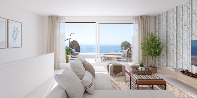 South facing townhouses a short walk to La cala de mijas