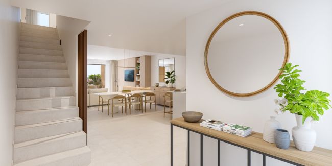 South facing townhouses a short walk to La cala de mijas