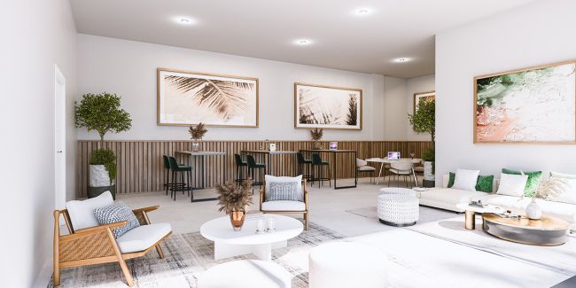 A exclusive residential development with views