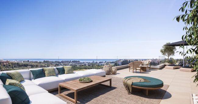 Elegant apartments and penthouses overlooking the Mediterranean sea