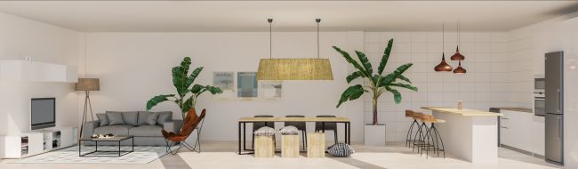 70  apartments and penthouses with 2 and 3 bedrooms in Benalmadena