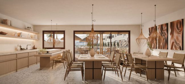 Townhouse development in natural surroundings