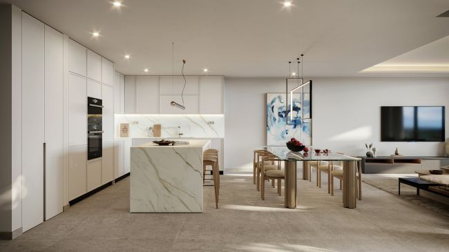 Mediterranean-style homes with spacious terraces