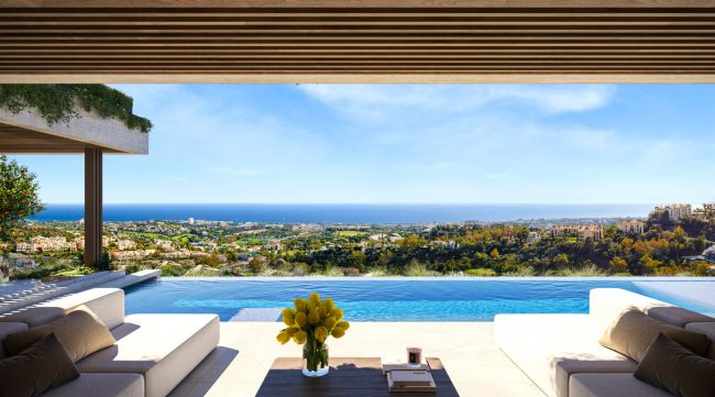 Exquisite Luxusvilla mit Panoramablick auf das Meer in La Quinta, Benahavís