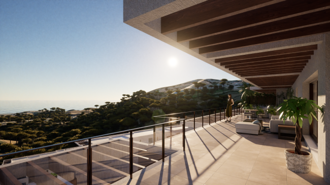 2 und 3 Schlafzimmer Wohnungen mit Meerblick in Calahonda, Mijas