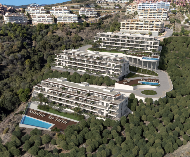 2 und 3 Schlafzimmer Wohnungen mit Meerblick in Calahonda, Mijas