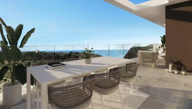 2 and 3 bedroom apartments with Panoramic Sea View in Rincón de la Victoria