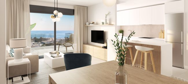 2 and 3 bedroom apartments with Panoramic Sea View in Rincón de la Victoria