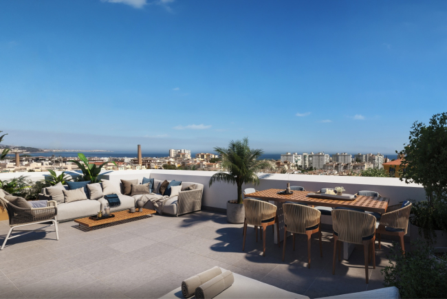 Development under construction only 800 meters to the beach