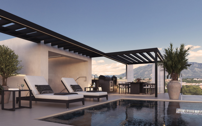 Arkitektoniskt eleganta hem