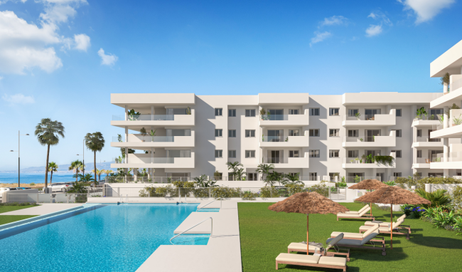 2 and 3 bedrooms beachfront apartments in Torre del mar