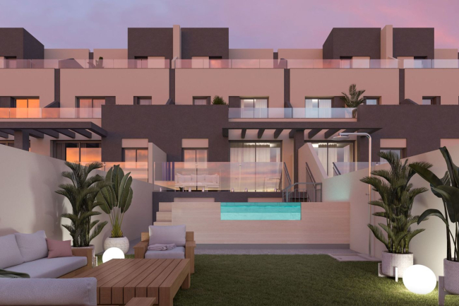 12 beachside townhouses with private pools