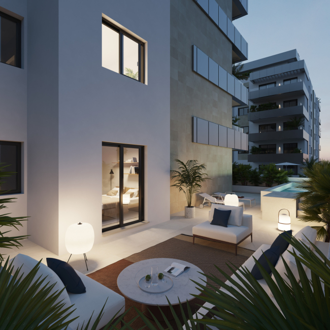 55 apartments with 1 and 2 bedrooms in Mijas