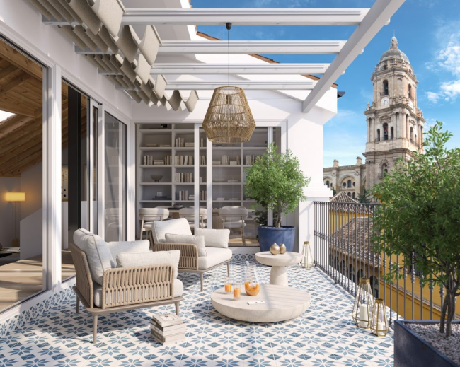 2 amazing apartments i Malaga historic center